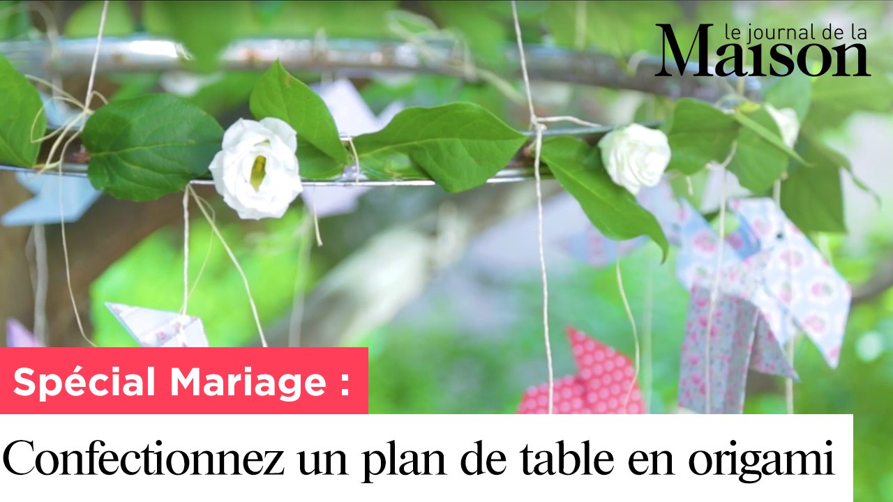 Spécial mariage : Confectionnez un plan de table en origami ?