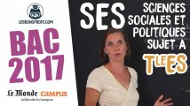 Bac ES 2017 : corrigé de SES (Sciences sociales et politique - sujet A)