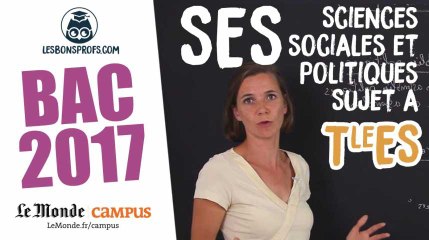 Bac ES 2017 : corrigé de SES (Sciences sociales et politique - sujet A)