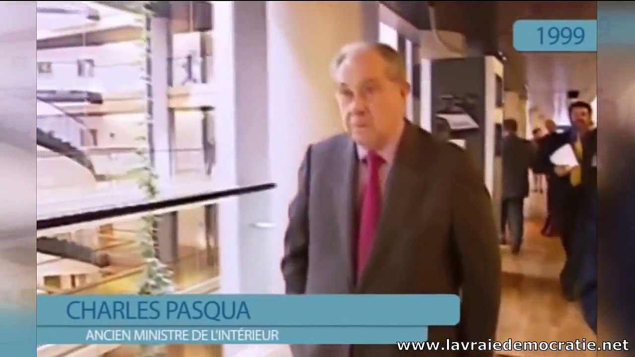 Quand Charles Pasqua révèle qui tire les ficelles au parlement européen et se fait couper son micro  1999