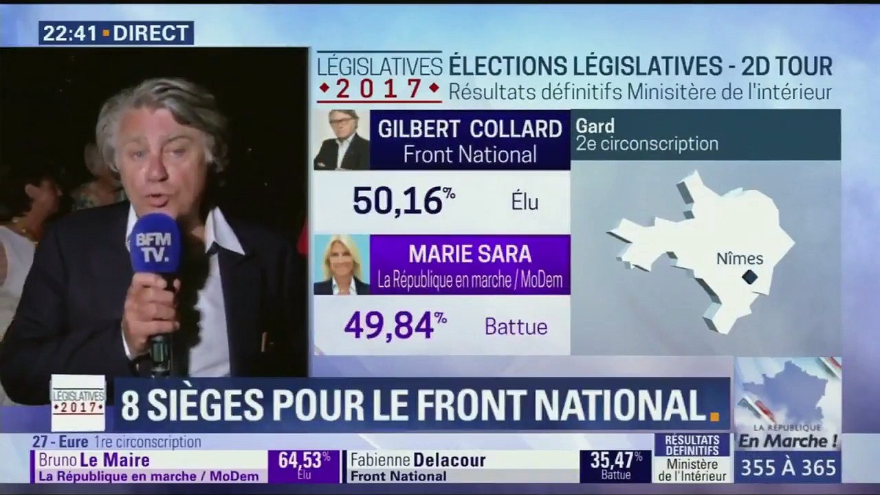 Gilbert Collard en colère contre le Système Macron et les médias 19 juin 2017 LEGISLATIVES