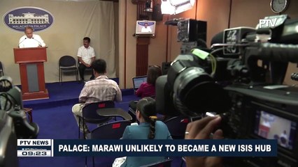 Palace: Marawi unlikely to become a new ISIS hub