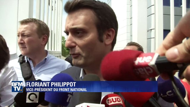 À la sortie du bureau politique du FN, Philippot salue la camaraderie et la courtoisie de la réunion