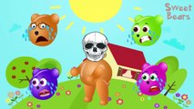 Wrong Heads, Mega Gummy Bear crying, Finger family song Nursery Rhymes, Learn Colors For K