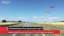 Diyarbakır’da polis aracı kaza yaptı