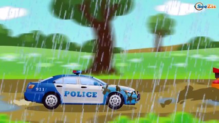 Мультики про машинки все серии подряд - Полицейская машина и Эвакуатор в Городе Видео для детей
