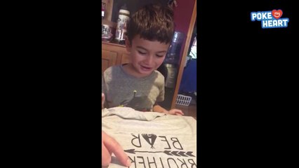 Kid Finds Out He's Going to Be a Brother Video 2016 - Daily Heart Beat