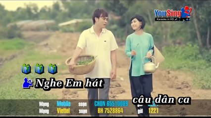 Hương Tóc Mạ Non - Song Ca KARAOKE BEAT CHUẨN✔