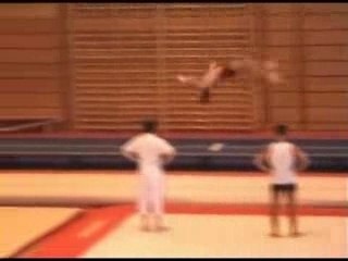 Stage de tumbling à Publier en 2005