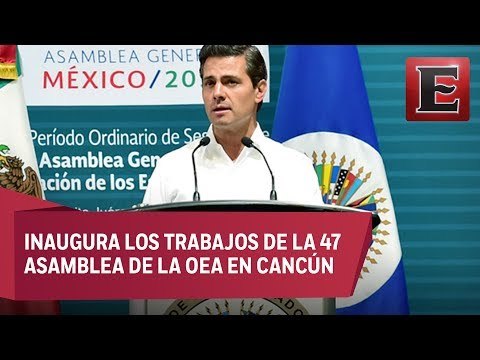 América debe enfrentar desafíos apegada a valores, afirma Peña Nieto