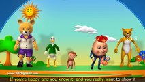 If You're Happy and You Know it Clap Your Hands Song - 3D Animation Rhymes for Children