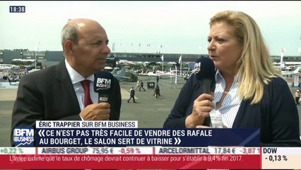 "Ce n'est pas très facile de vendre des rafale au Bourget, le salon sert de vitrine", Éric Trappier - 20/06