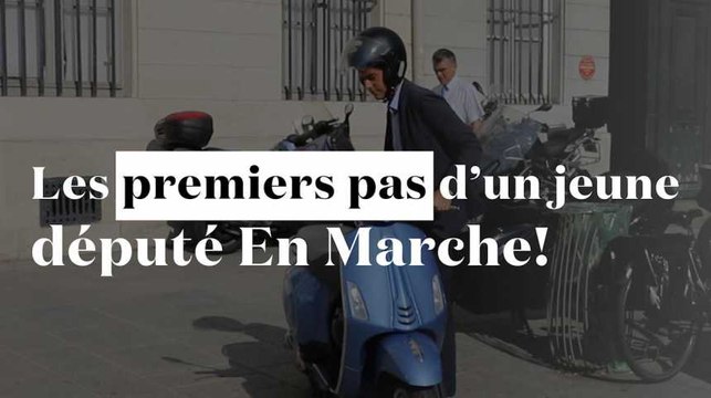 Les premiers pas du jeune député d'En Marche ! Gabriel Attal