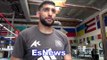 Amir Khan After Watching Nate Diaz Sparr In Boxing HE GOT SKILLS!!! ESNEWS BOXING