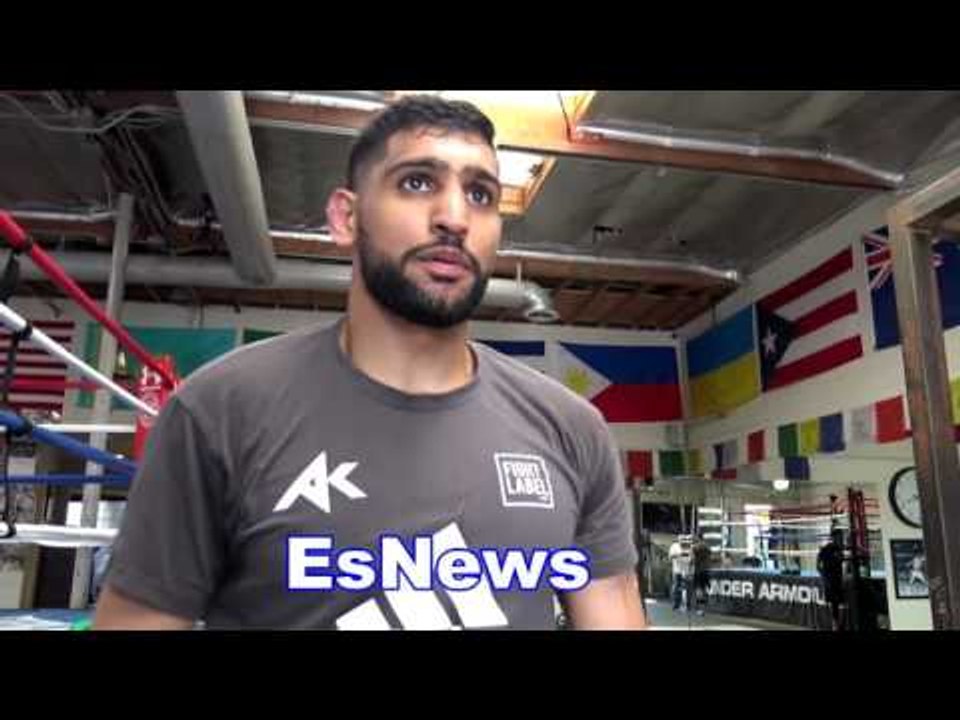 Amir Khan After Watching Nate Diaz Sparr In Boxing HE GOT SKILLS!!! ESNEWS BOXING