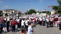 Manisa CHP'nin Izmir'den Başlattığı Yürüyüş Akhisar'la Sürdü