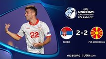 U21 Serbia 2-2 U21 FYR Macedonia - All Goals & Full Highlights - 06.20.2017 - UEFA Euro U21