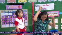 Megdalena Antar Anaknya ke Sekolah