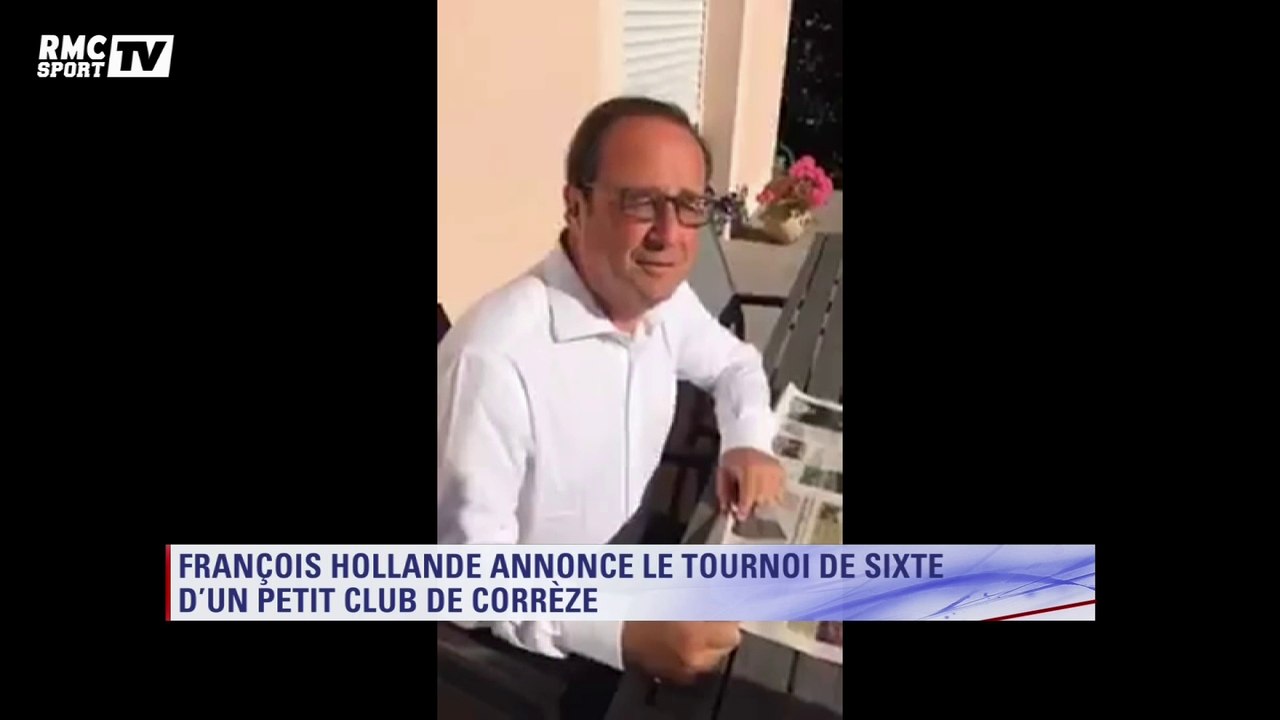 François Hollande annonce le tournoi de sixte d’un petit club de Corrèze