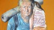 This Syrian artist painted Trump, Merkel and other world leaders as refugees