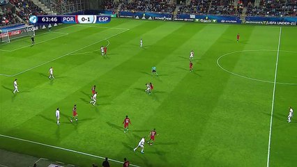 Goal! Sandro Ramirez U21 Portugal vs. U21 Spain 0:2