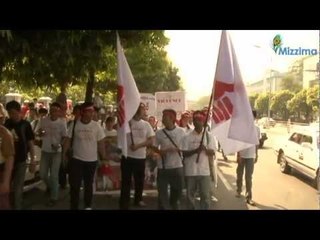 At Human Right Day protesting for Lat Pa Daung coper minning