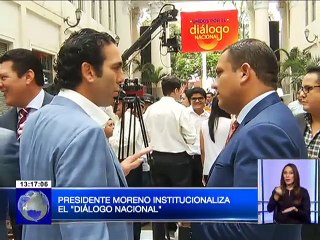 Presidente Lenín Moreno institucionaliza el Diálogo Nacional