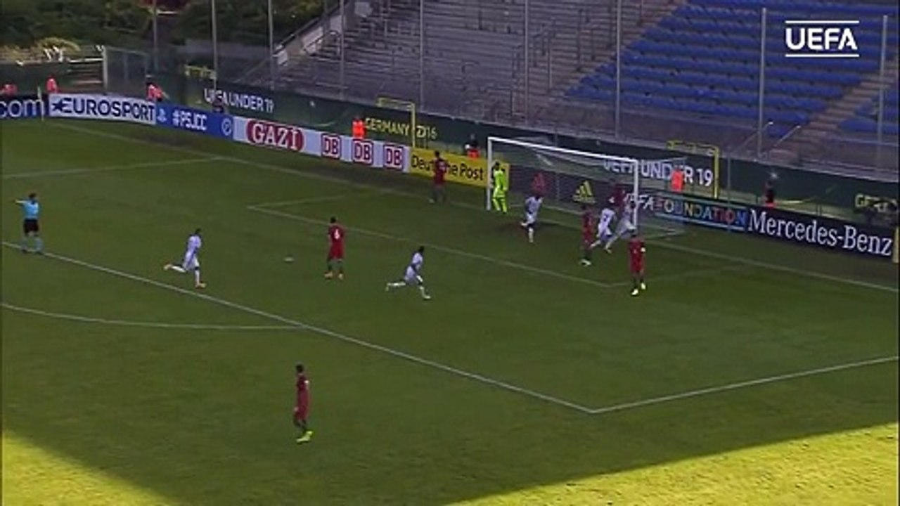 Mbappe Celebrates like Ronaldo. Goal vs Portugal EURO U19