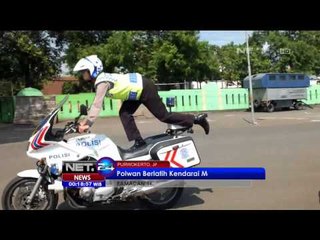 Aksi Polwan Kendarain Motor Besar - NET24