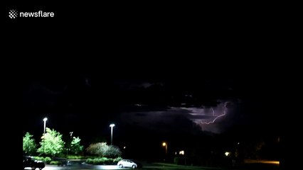 Stunning lightning storm time-lapse