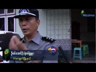 An Arakanese man, staged a solo protest outside the US Embassy in Rangoon