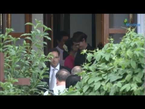 Australia's FM Bob Carr and Daw Aung San Suu Kyi hold a press conference at her home in Rangoon