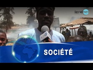 Reportage:  le feu a emporté une bonne partie de la réserve d'herbe au Foirail de Diamagueune