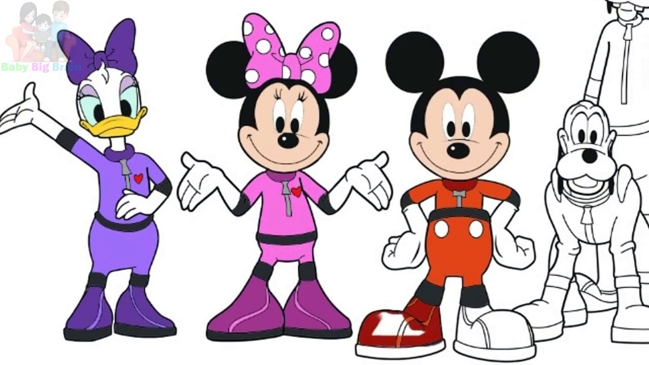 Mickey Mouse Clubhouse Space Adventure Coloring Pages For Kids video