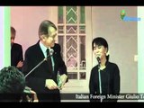 Italian FM Giulio Terzi and Daw Aung San Suu Kyi hold a joint press conference in Yangon