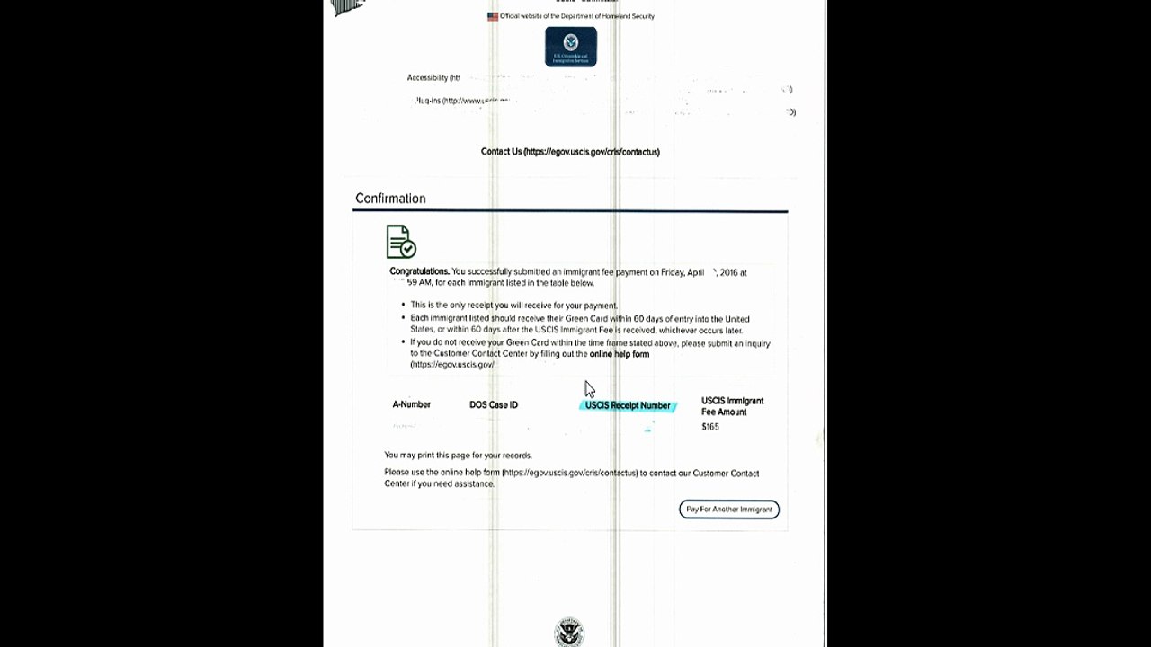 USCIS RECEIPT