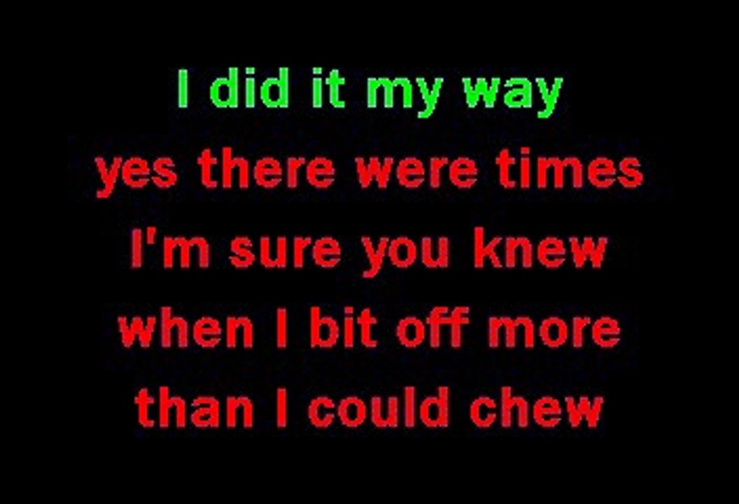 Elvis Presley - My way (Karaoke)