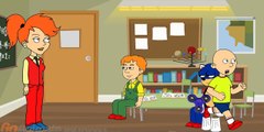 Caillou fights Sonic over a fidget spinner and gets grounded