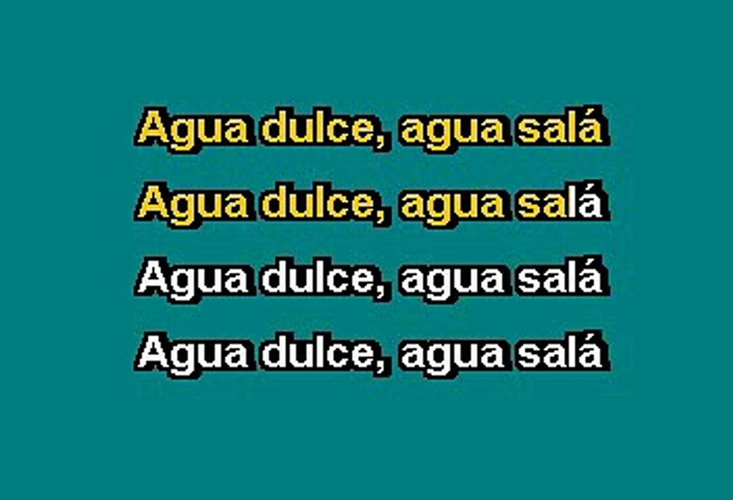 JULIO IGLESIAS AGUA DULCE, AGUA SALA (KARAOKE) Vídeo Dailymotion