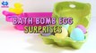 LEARN COLORS with BATH BOMBS SURPRISE EGGS _ Bath Bomb Fizzi