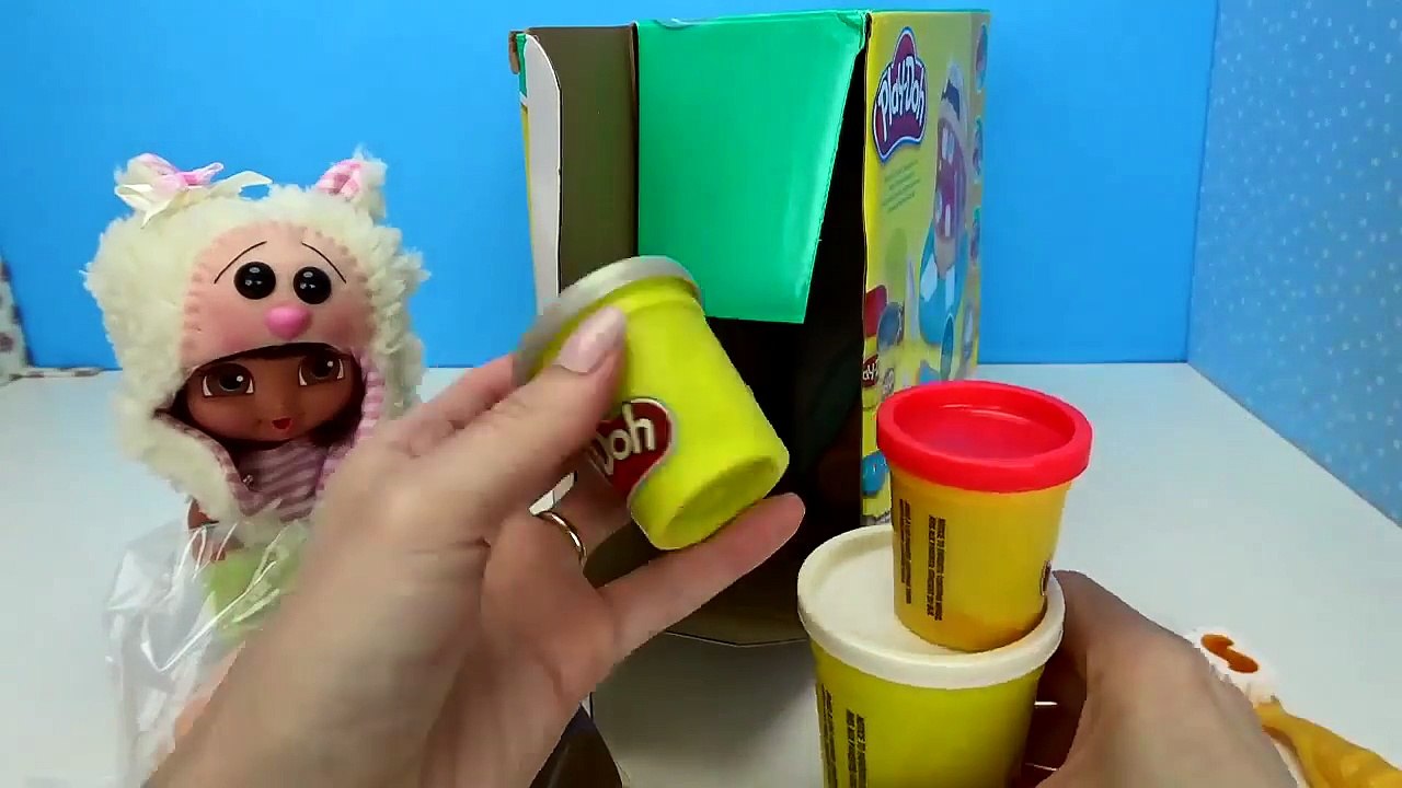 Play Doh Dentista Baby Dora brincando de massinha! el Dentista Bromista set Doctor fill n