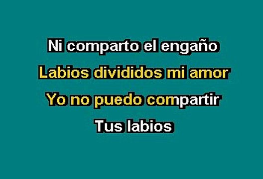 Maná - Labios Compartidos (Karaoke con Voz Guia)