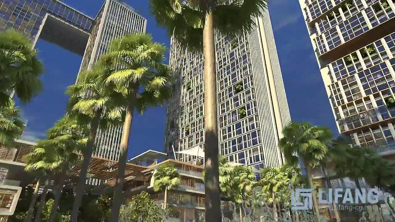 Dubai 49th District Mixed Use Architectural CGI Animation