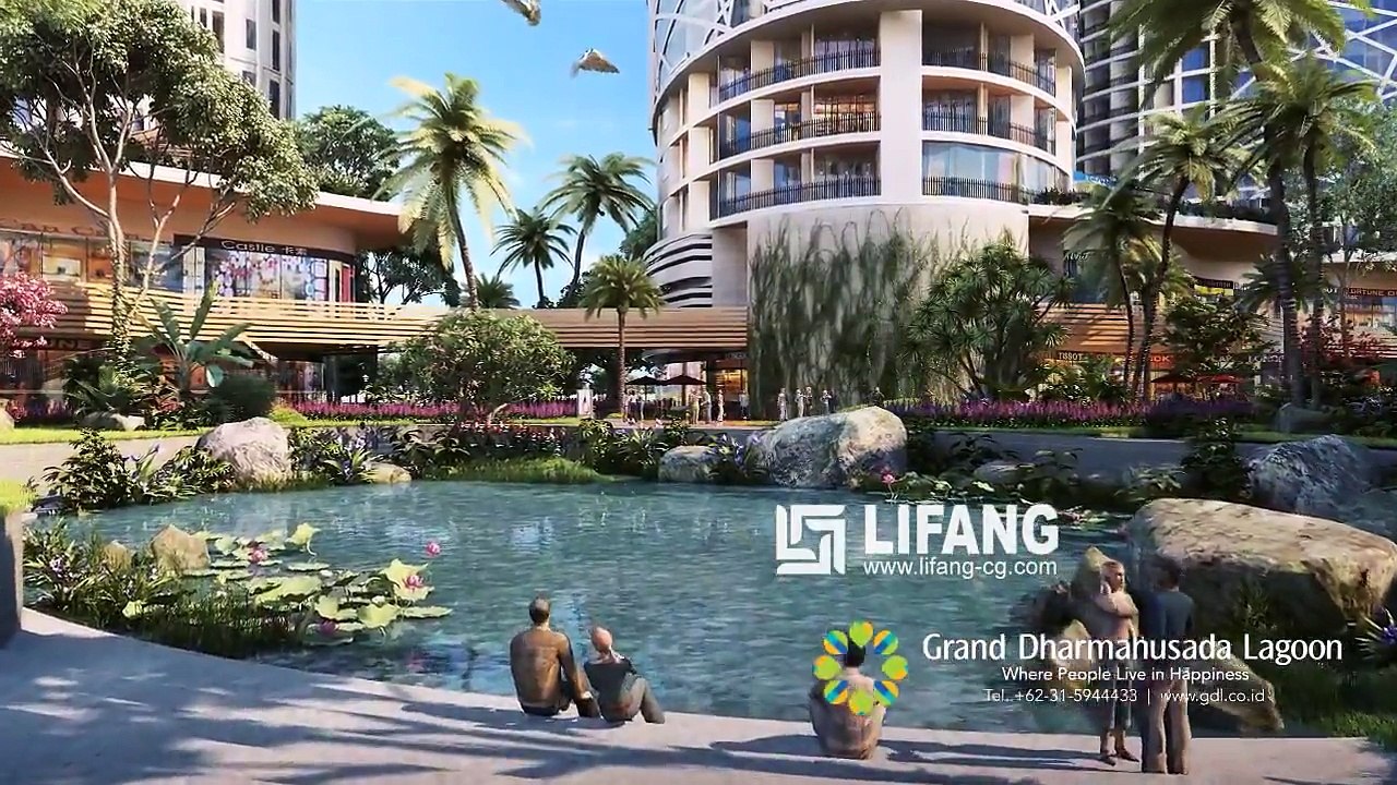 Grand Dharmahusada Lagoon Architectural CGI Animation Walkthrough