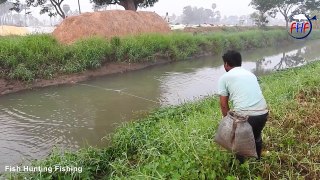 How to catch fish Castnet fishing   Amazing Net casting in Fisher    Fish Hunting Fishing