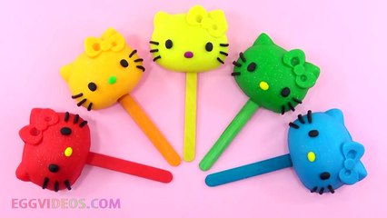 Play Doh Hello Kitty Lollipops Finger Family Song Nursery Rhym
