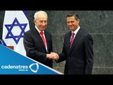 México e Israel firman acuerdos en tecnología, educación y comercio; visita de Shimon Peres