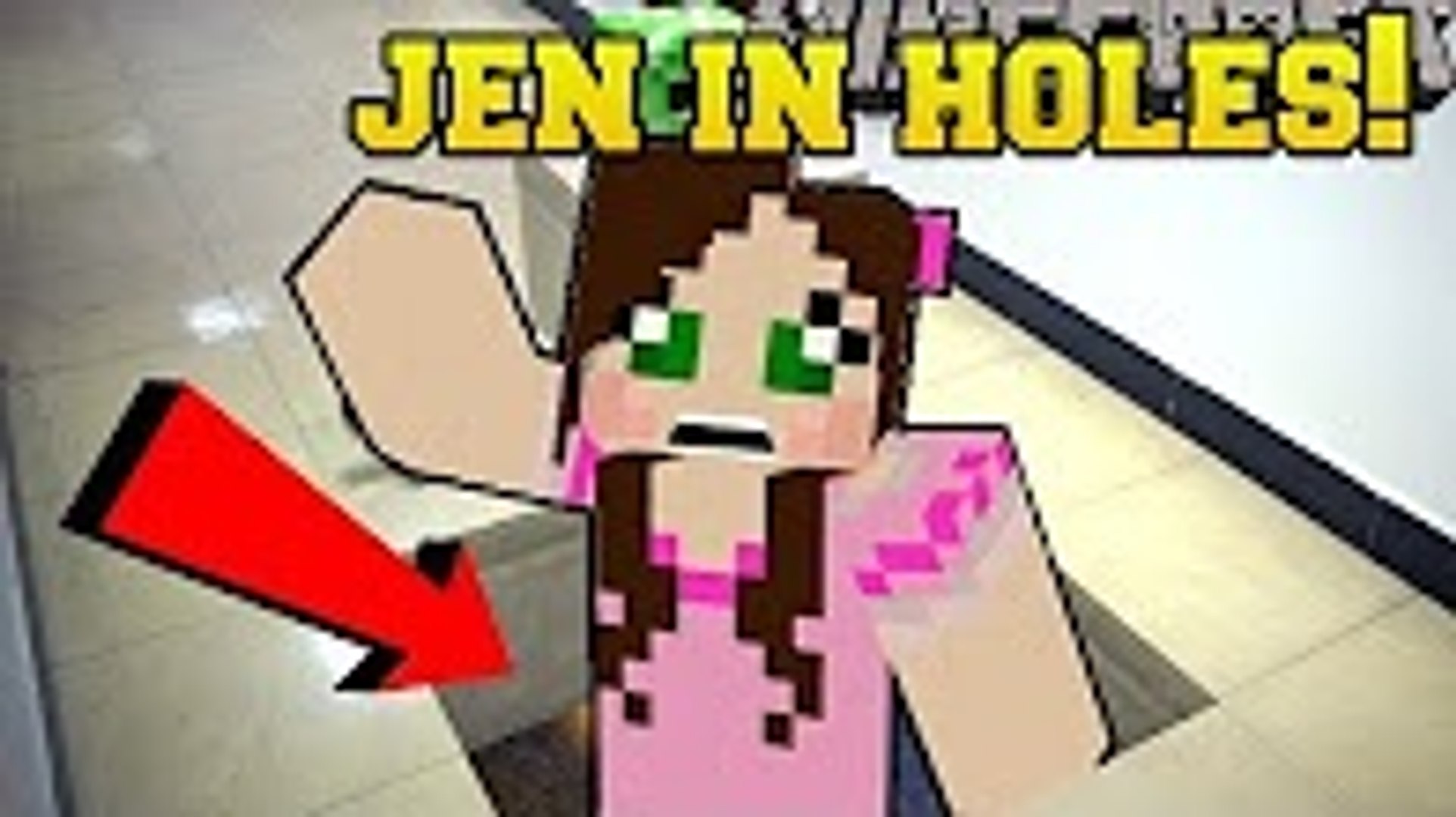 ⁣PopularMMOs Minecraft׃ JEN FALLING IN EVERY HOLE!!! - MAKERS SPLEEF -  Mini-Game