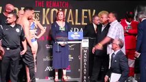 INTENSE! ANDRE WARD v SERGEY KOVALEV 2 **FULL & COMPLETE WEIGH IN** / THE REMATCH