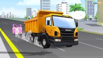 El Camión y El Tractor - Camiónes infantiles - Pequeño Constructor en la ciudad - Dibujos Animados
